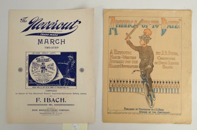 Lot of two pieces of early sheet