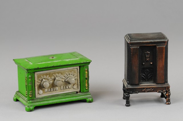 LOT OF TWO RADIO BANKS Includes