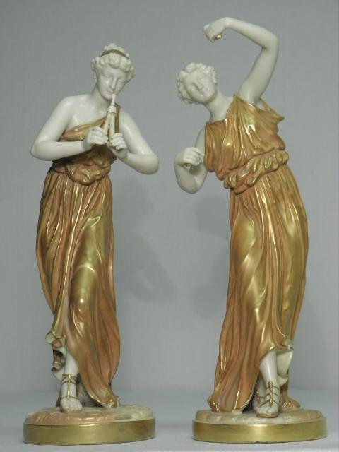 Lot of two Royal Worcester shot