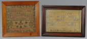 LOT OF TWO SAMPLERS 1860'S Nee