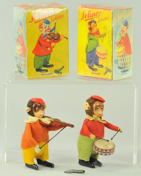 LOT OF TWO SCHUCO BOXED MONKEY
