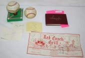 LOT OF TWO SIGNED BASEBALLS, A