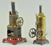 LOT OF TWO VERTICAL STEAM ENGI