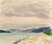 Lot of Two Watercolor Landscap