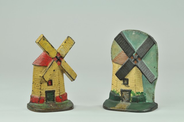 LOT OF TWO WINDMILL DOORSTOPS