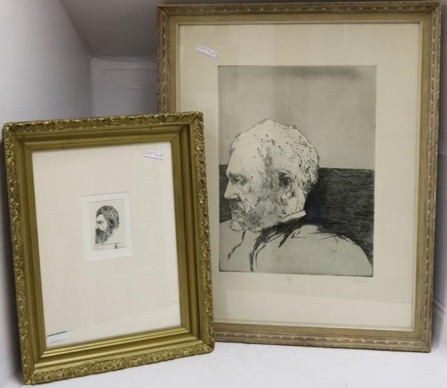 LOT OF TWO WOOD ENGRAVING AFTER