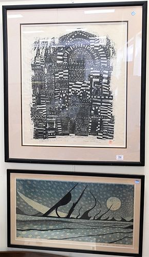 LOT OF TWO WOODBLOCKS, TO INCLUDE A