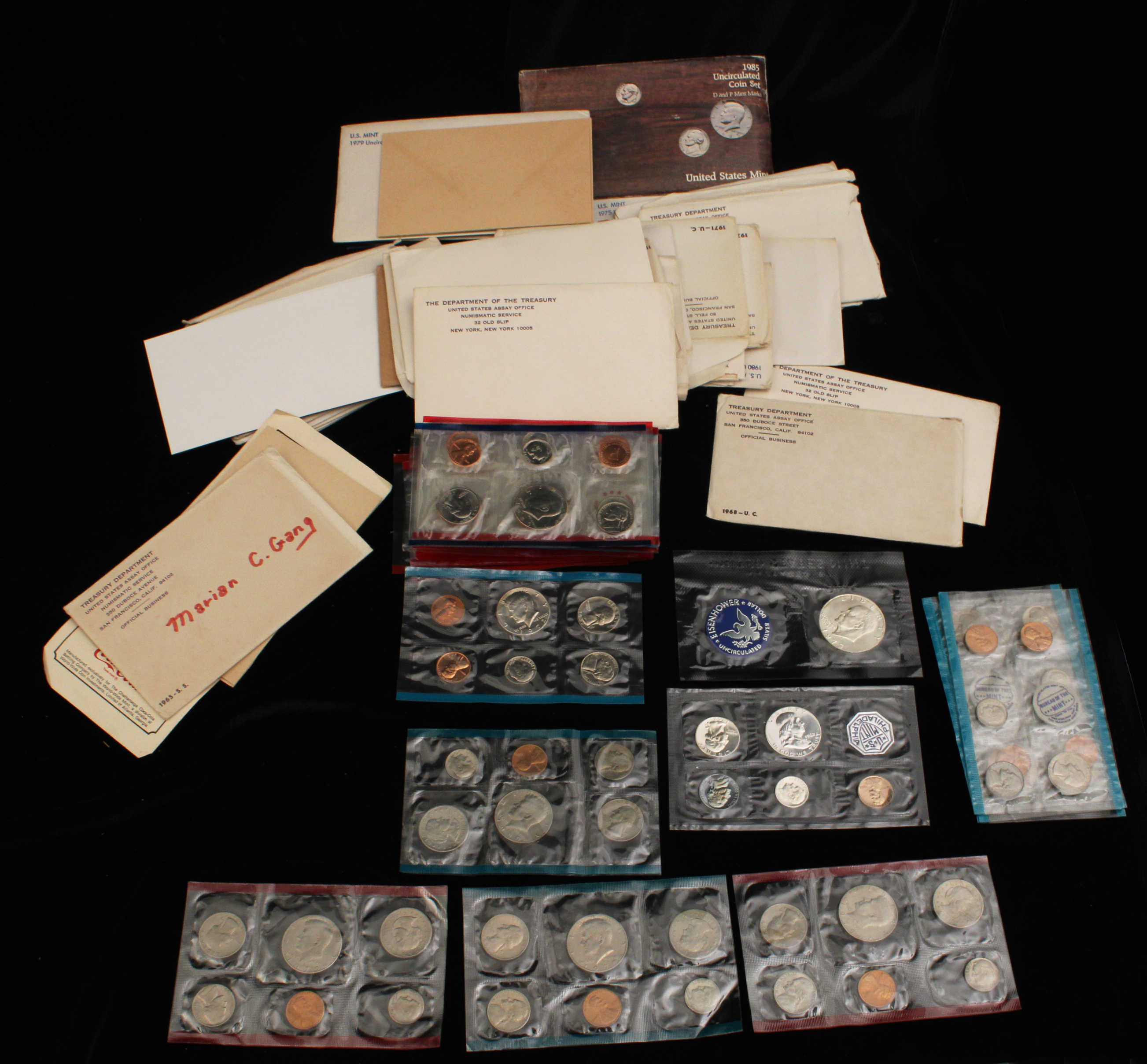 LOT OF UNCIRCULATED SETS OF COINS &