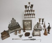 LOT OF VARIOUS SILVER JUDAICA