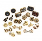 LOT OF VICTORIAN EARRINGS INCL