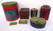 LOT OF VINTAGE ADVERTISING TIN