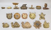 LOT OF VINTAGE ASHTRAYS BRASS,