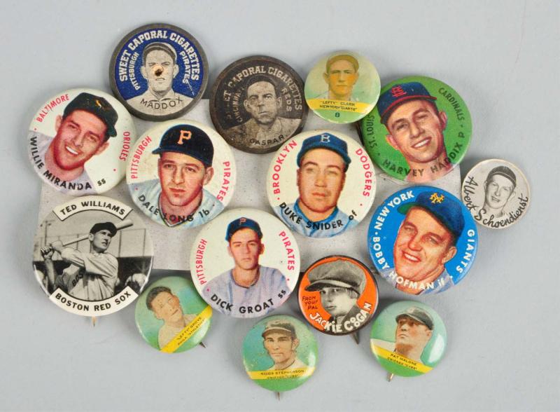 Lot of Vintage Baseball Pins &