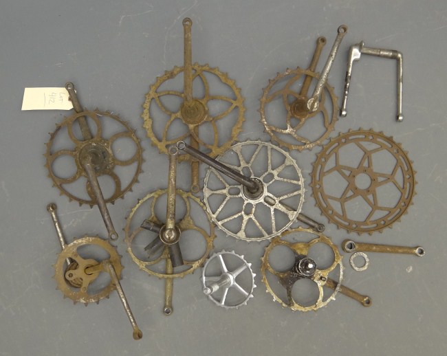 Lot of vintage chain rings and