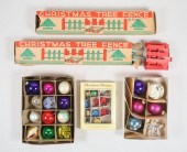 LOT OF VINTAGE CHRISTMAS TREE