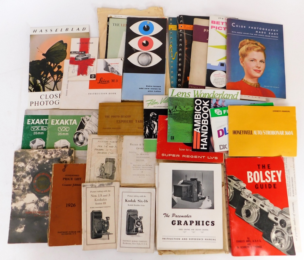 LOT OF VINTAGE PHOTOGRAPHIC MANUALS