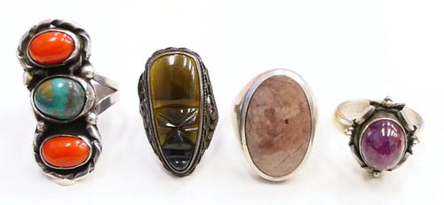 LOT OF VINTAGE STERLING AND