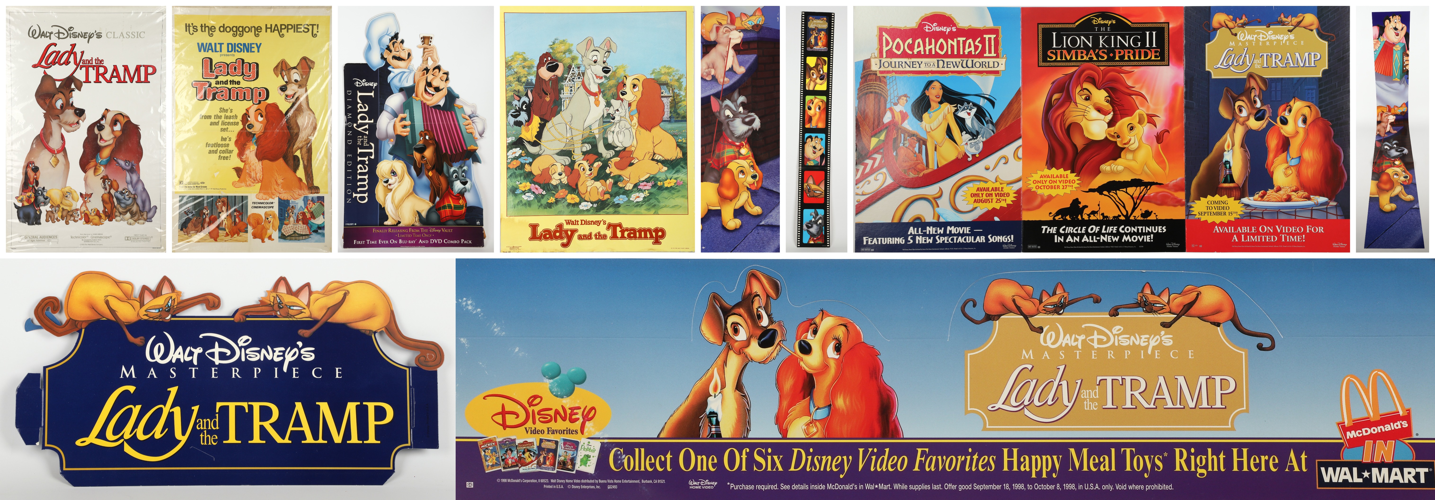 Lot of Walt Disney Lady and the