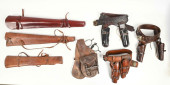 LOT OF WESTERN HOLSTERS.<br>Th