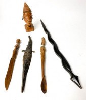 LOT OF WOOD CARVED ITEMSOne da