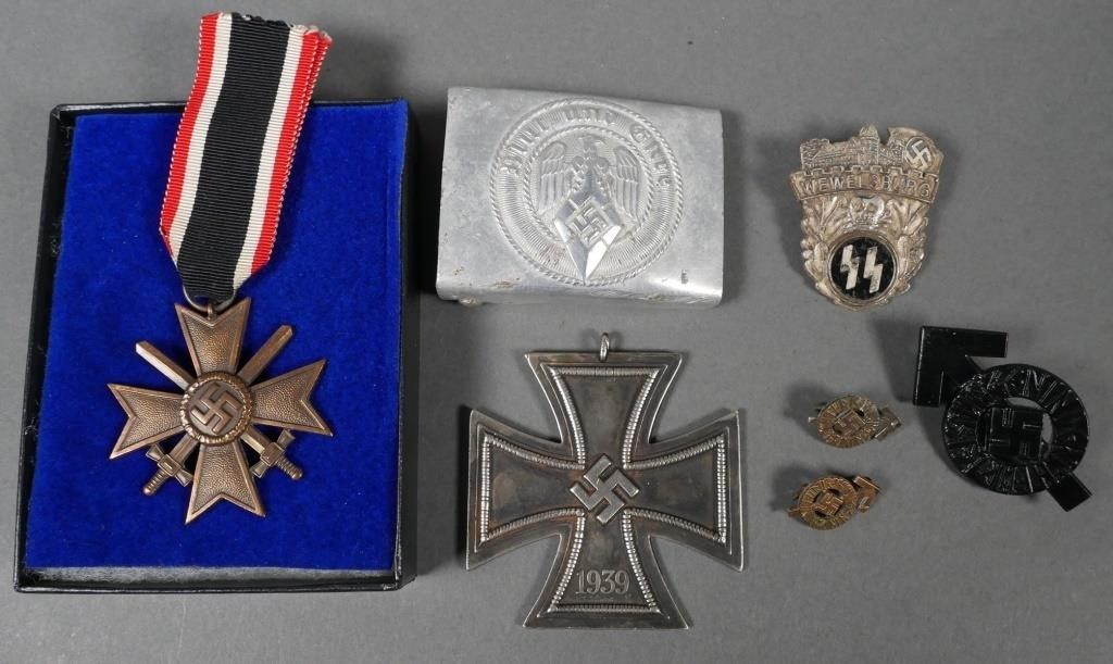LOT OF WW2 NAZI MEDALS &
