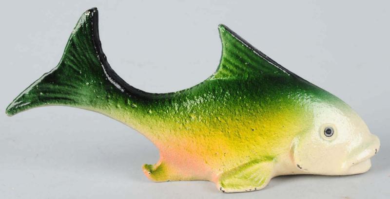 Lot of2 Cast Iron Fish with Tail Up