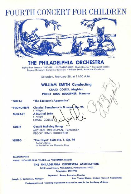 Lot.  Programs Signed - Classical
