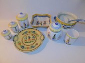 LOT QUIMPER POTTERY - SERVING
