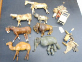LOT SCHOENHUT "ZOO" ANIMALS, C