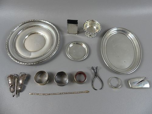LOT STERLING - PLATES, NAPKIN