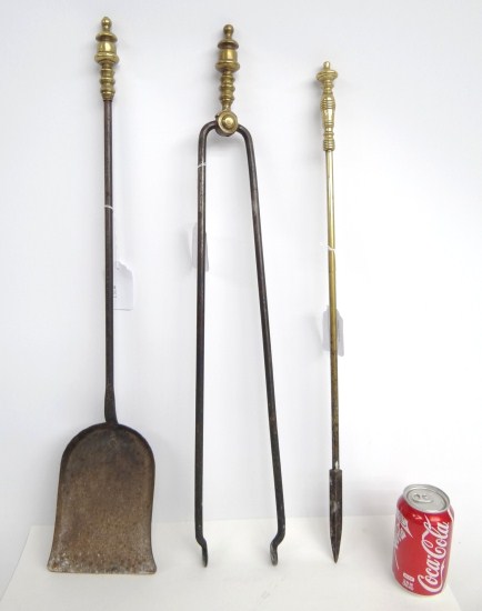 Lot three 19th c. firetools