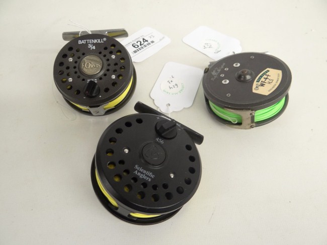 Lot three fishing reels including