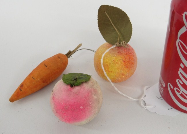 Lot three misc. cotton ornaments