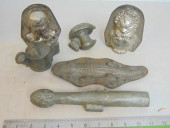 LOT TIN, METAL CHOCOLATE & ICE
