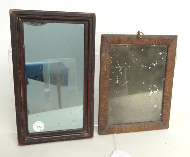 Lot two 19th c . mirrors in old