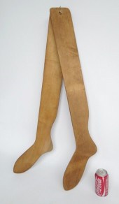 Lot two 19th c. sock stretcher