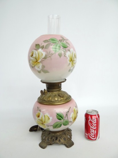 Lot two early lamps including