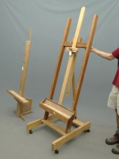 Lot two easels. As found.