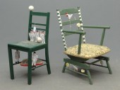 Lot two Outsider Art Lee Neary
