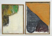 Lot two paintings oil on canva