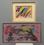 Lot two paintings signed ''G.