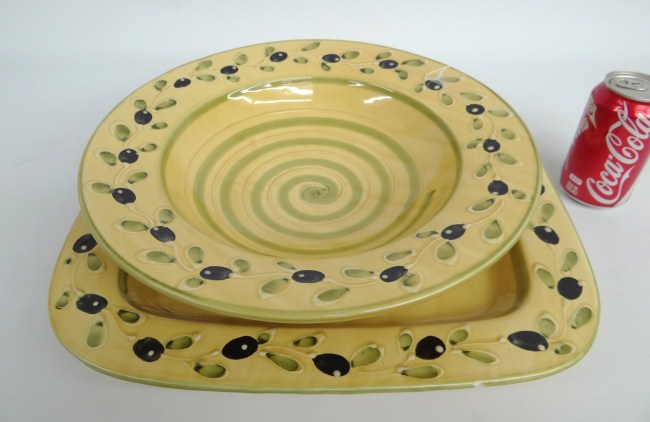 Lot two pieces signed ''Zrike