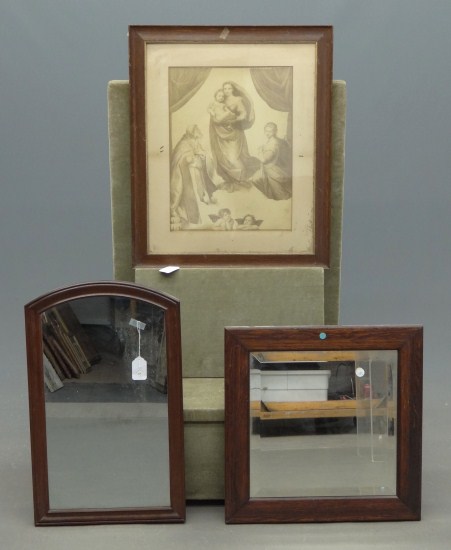 Lot two Victorian mirrors and