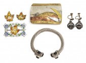 (LOT) VINTAGE JEWELRY, STERLIN