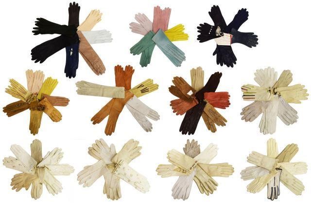 (LOT) VINTAGE LADIES GLOVES,