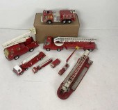 LOT VINTAGE TOY TRUCKSincludin