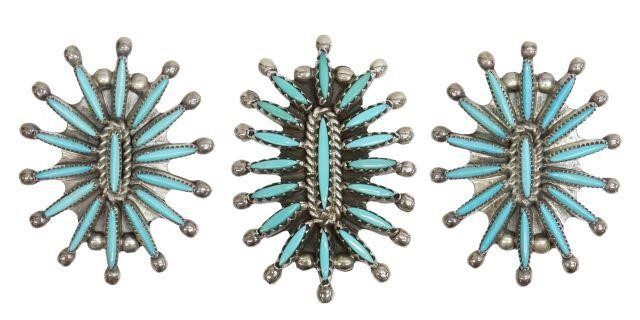 LOT) ZUNI TURQUOISE PETIT POINT
