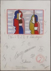 LOTHAR SCHREYER BAUHAUS GOUACH