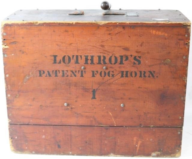 LOTHROP'S PATENT FOG HORN, CA.