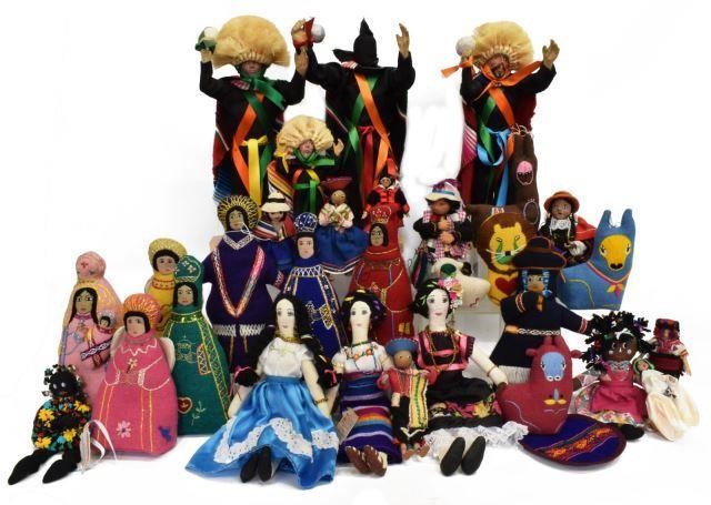 LOT)MEXICAN & BOLIVIAN DOLLS,